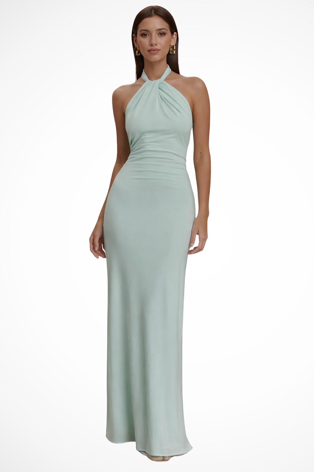 Off Shoulder Maxi Dress Bell Sleeve Lace Cuff Smocked Waist Evening Occasion Dress