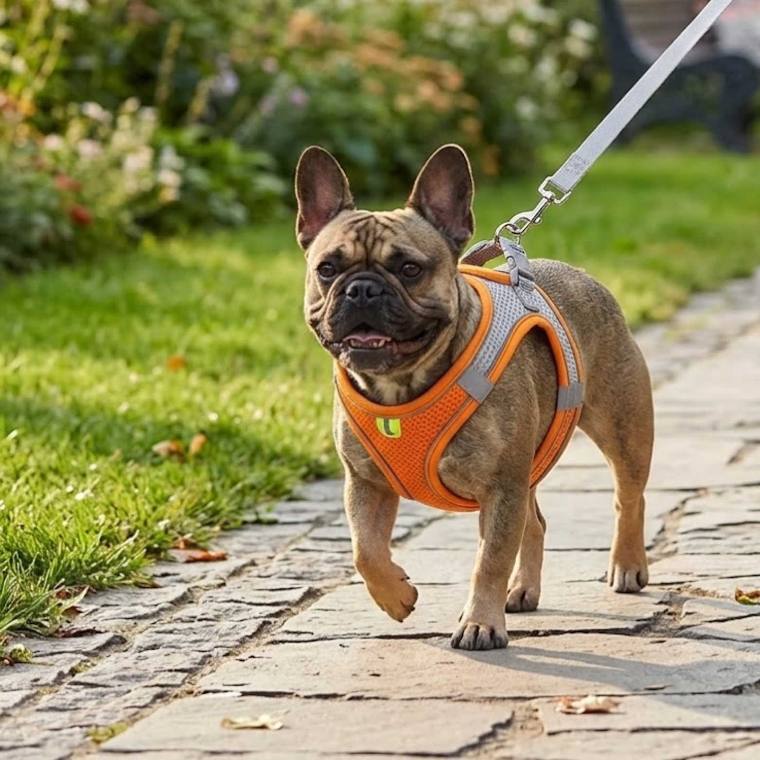Small Dog Harness and Leash Set Adjustable Breathable Nylon Mesh Puppy Vest