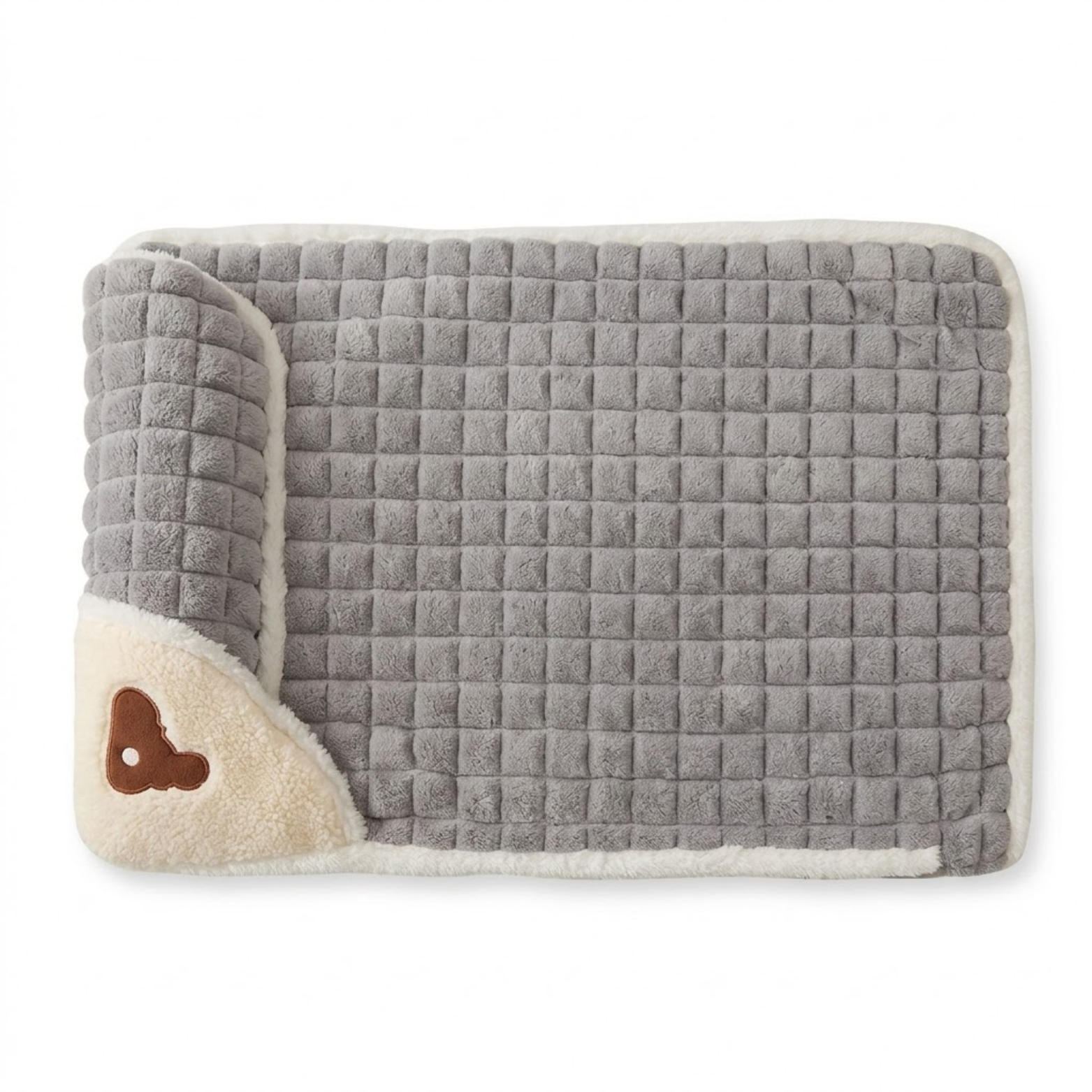 Memory Foam Dog Bed with Removable 100% Cotton Cover Machine Washable Pet Pillow Mat