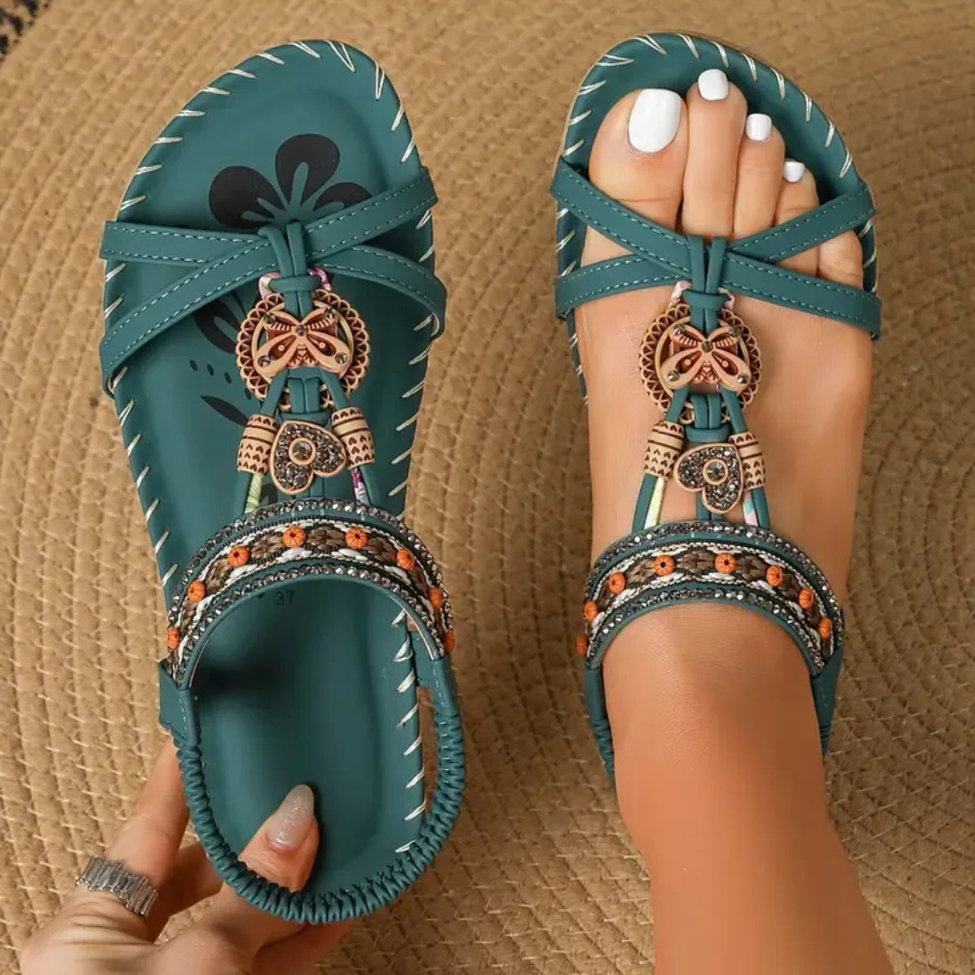 Women's Flat T-Strap Sandals