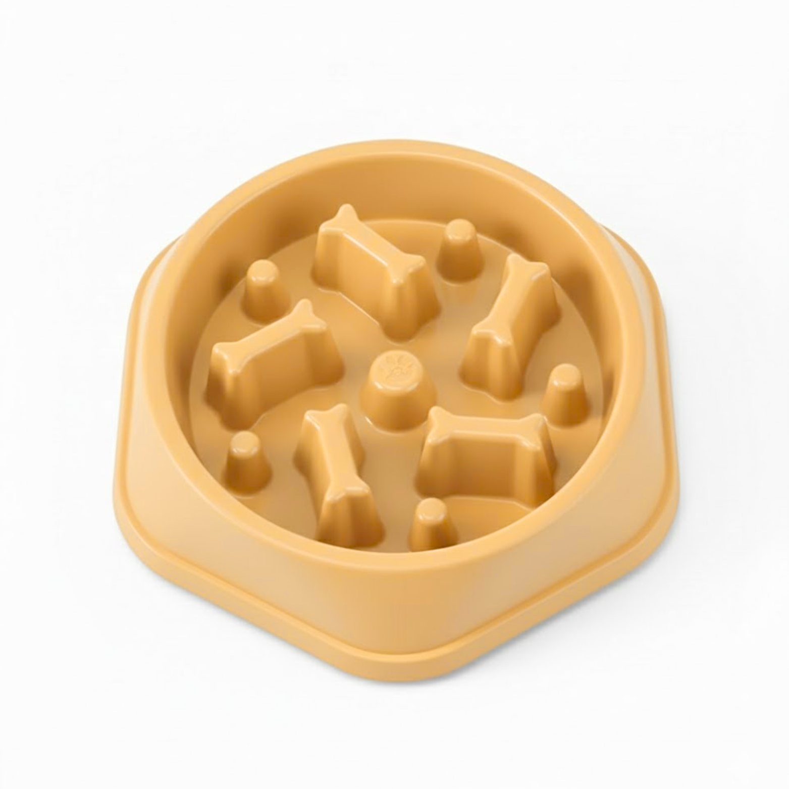 Anti-Gulping Dog Slow Feeder Bowl Non-Slip Plastic Maze Puzzle for Cats and Puppies