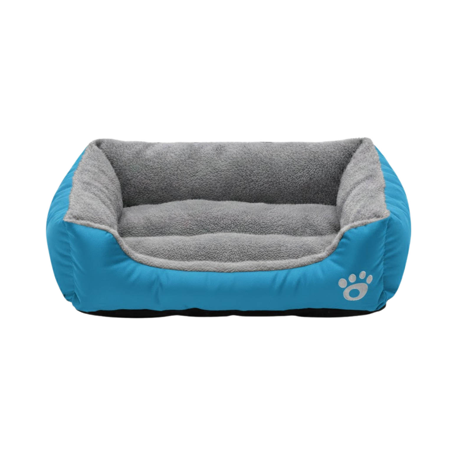 Plush Coral Fleece Dog Bed with Non-Slip Base and Breathable Sleeping Mat
