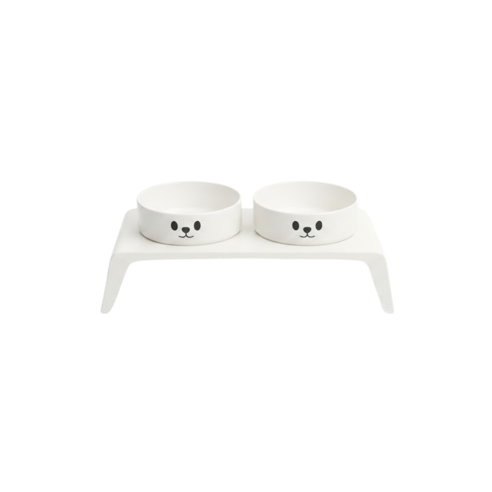Elevated Dog Bowls Raised Feeder Stand with Double Stainless Steel Food Water Dishes