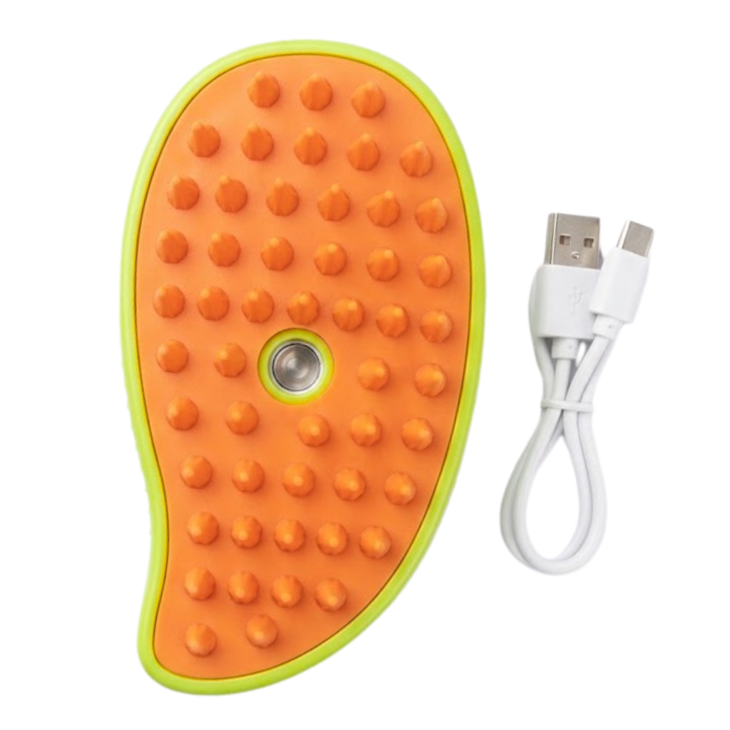 Electric Steamy Pet Brush for Cats and Dogs Portable 3-in-1 Massage Grooming Comb