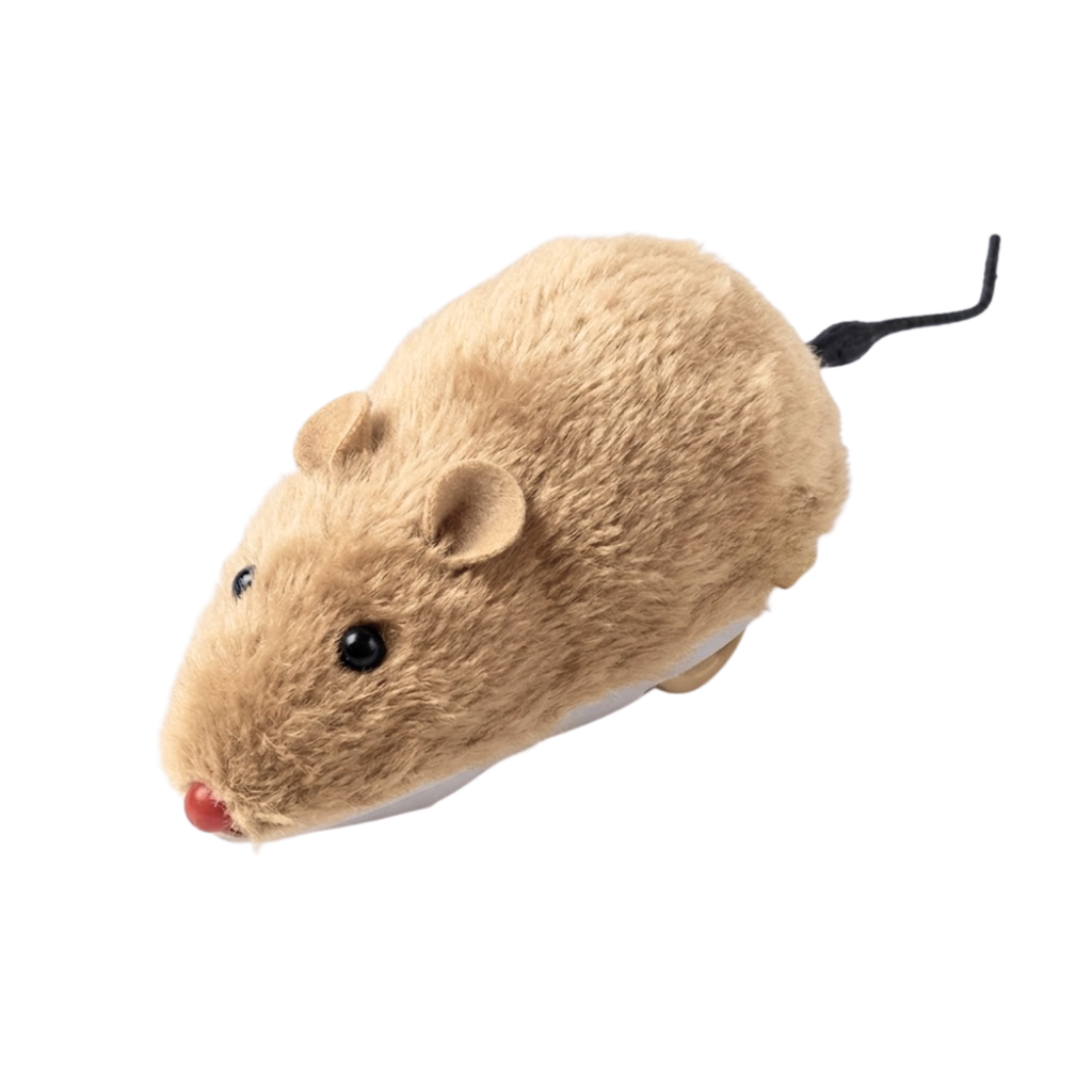 Lifelike Plush Mouse Running Toy for Cats and Dogs Interactive Moving Rat Pet Supply