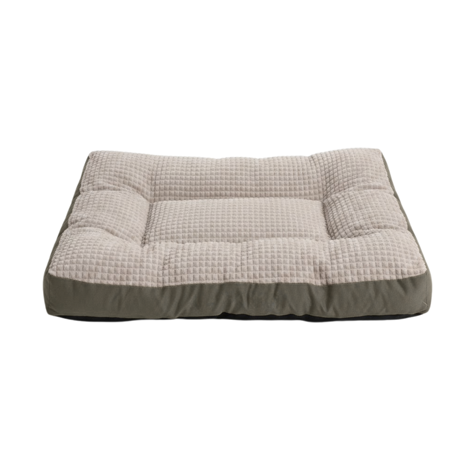 Washable Flannel Pet Bed Cushion with Detachable Soft Fleece Cover for Dogs and Cats