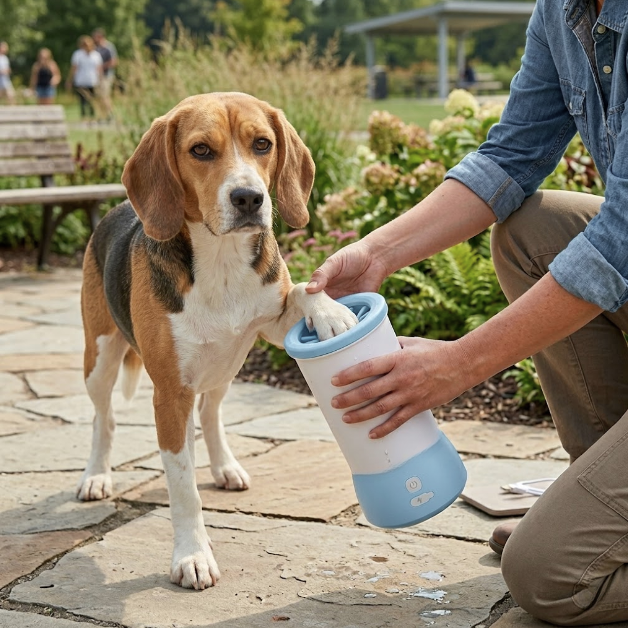 Electric Pet Paw Cleaner Automatic Dog Foot Washing Cup with USB Rechargeable Battery