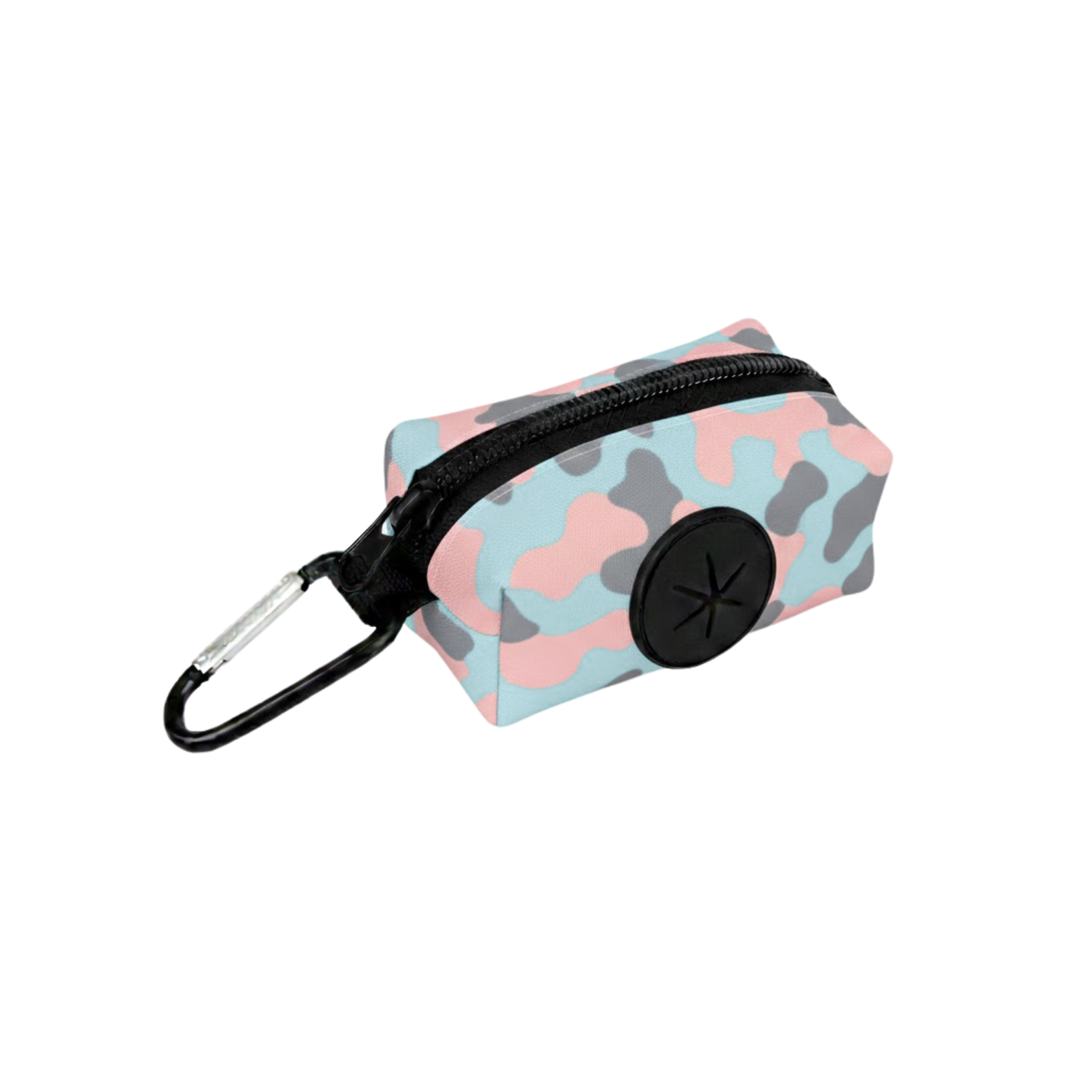 Dog Poop Bag Holder with Metal Carabiner Clip Waste Bag Dispenser for Leash
