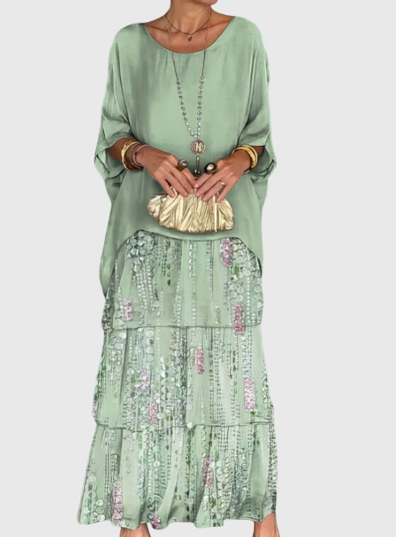Women’s long dress — relaxed fit button up | wedding formal events