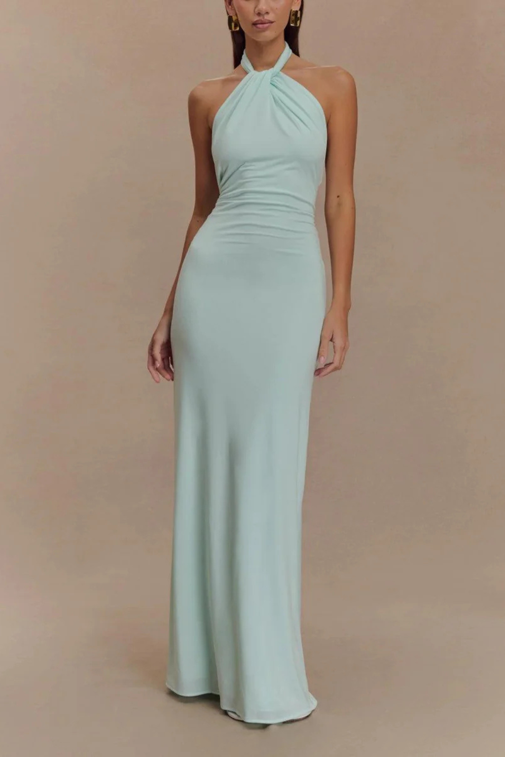 Off Shoulder Maxi Dress Bell Sleeve Lace Cuff Smocked Waist Evening Occasion Dress
