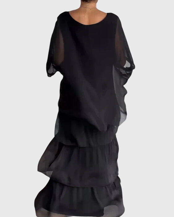 Women’s long dress — relaxed fit button up | wedding formal events