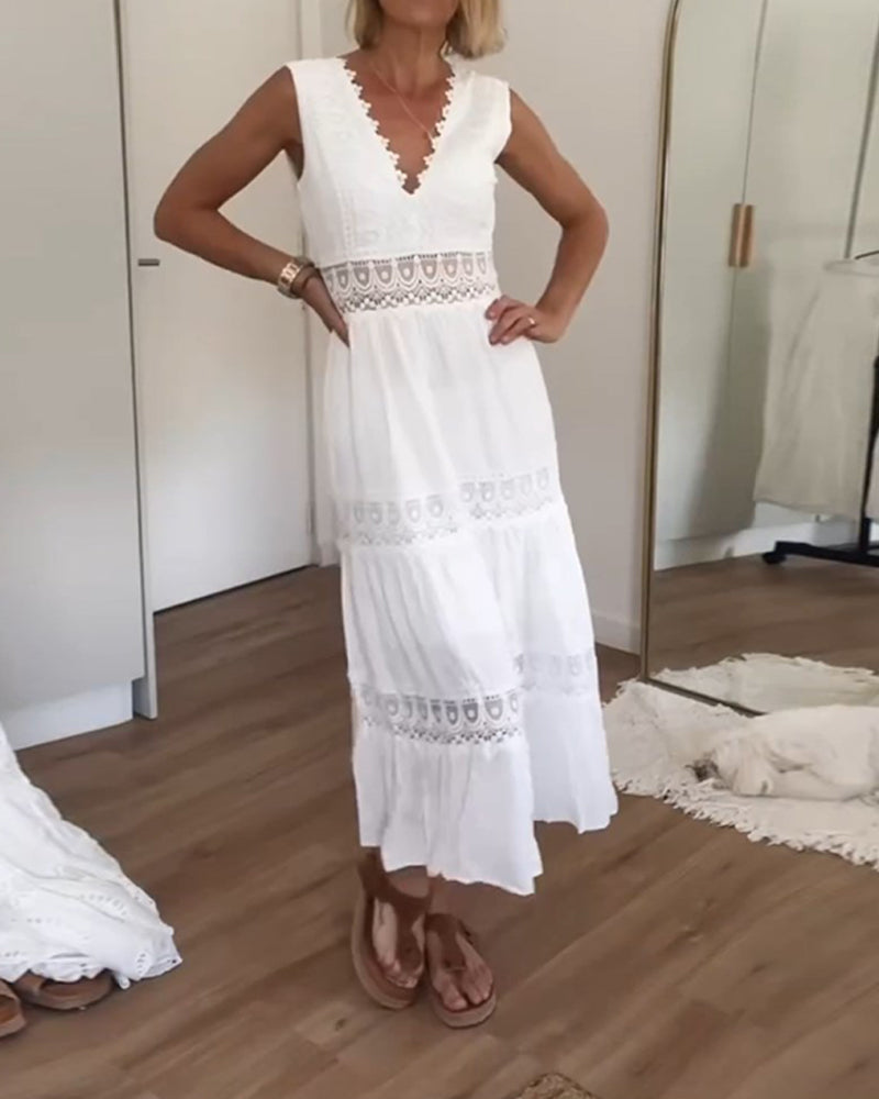 Women's Lace Midi Dress
