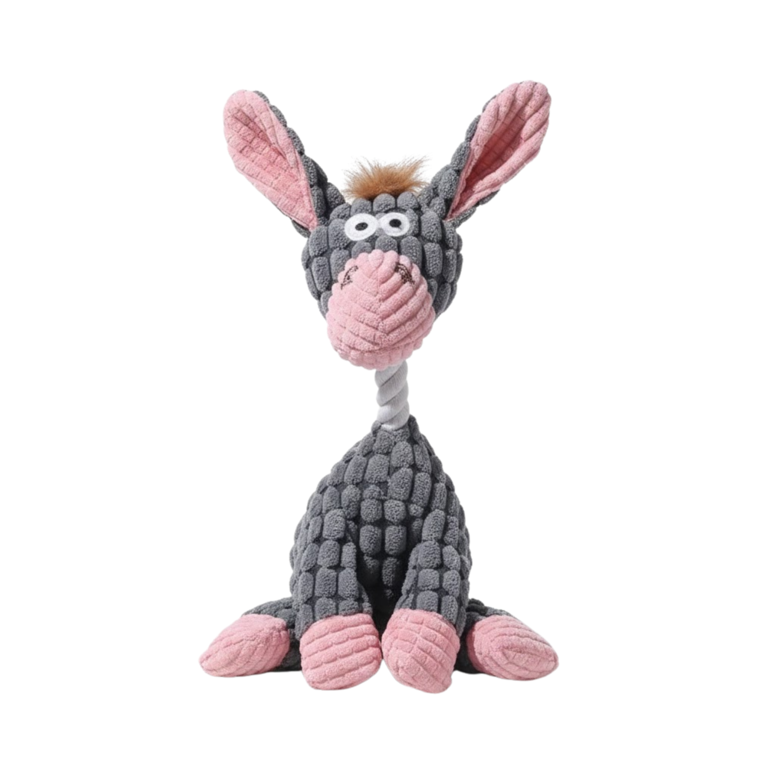 Squeaky Dog Toy Plush Animal Interactive Puppy Chew Toy with Fleece Texture