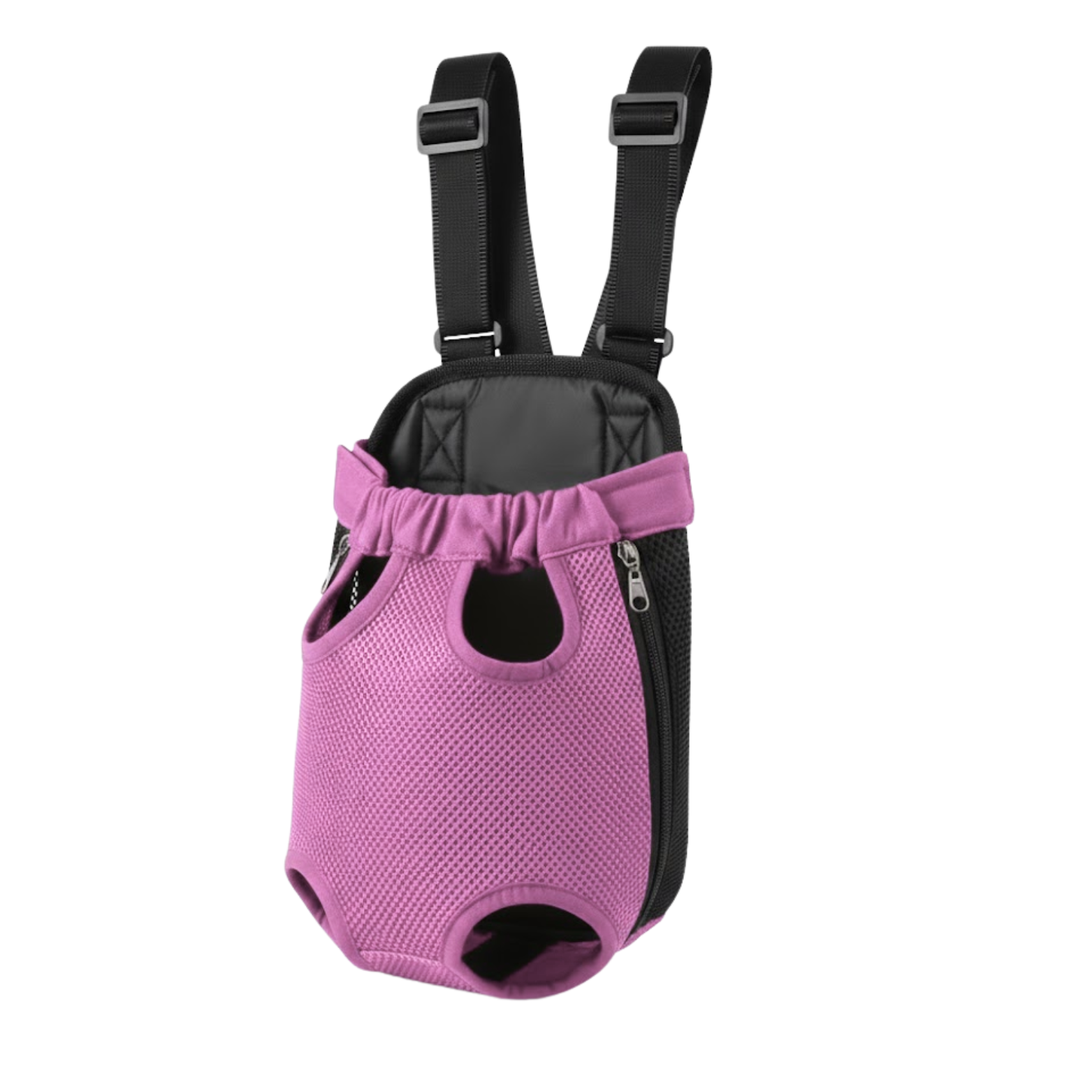 Adjustable Dog Carrier Backpack with Legs Out Design and Breathable Cotton Mesh