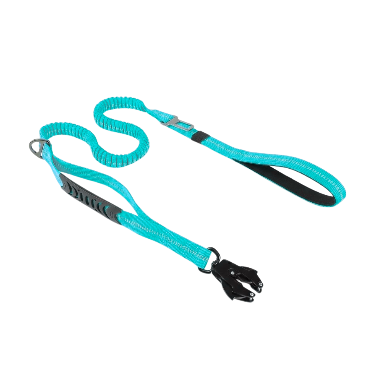 Tactical Bungee Dog Leash with Shock Absorbing Lead and Dual Padded Control Handles