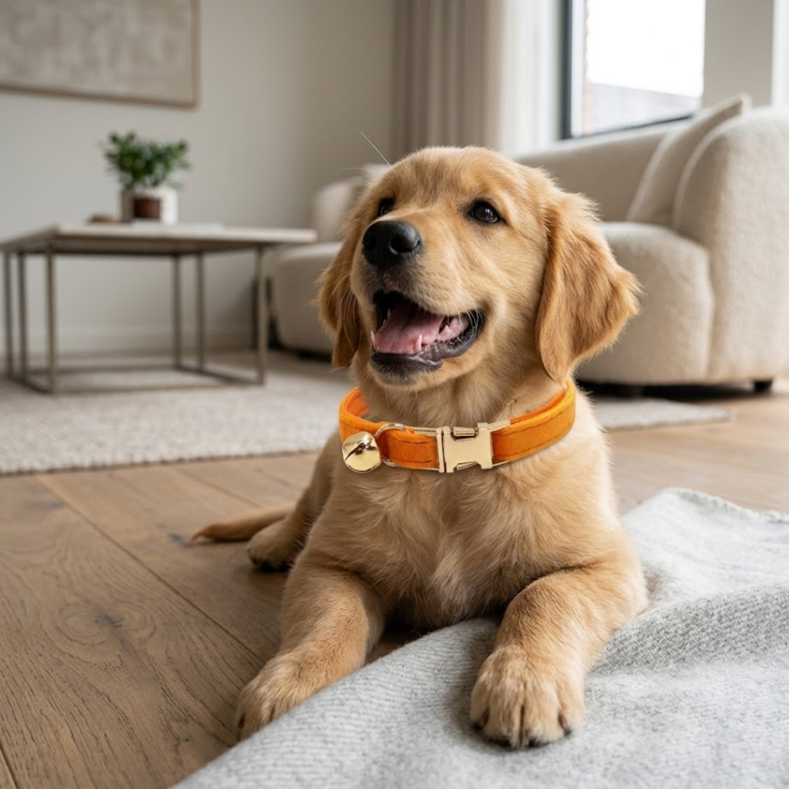 Smart Pet Tracker with Adjustable Velvet Collar and Bell for Dogs and Cats
