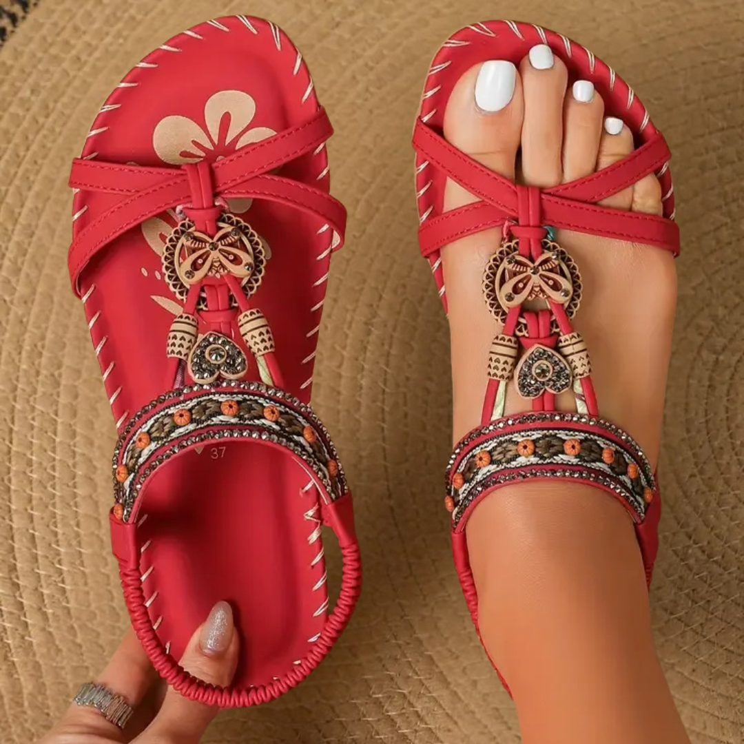 Women's Flat T-Strap Sandals