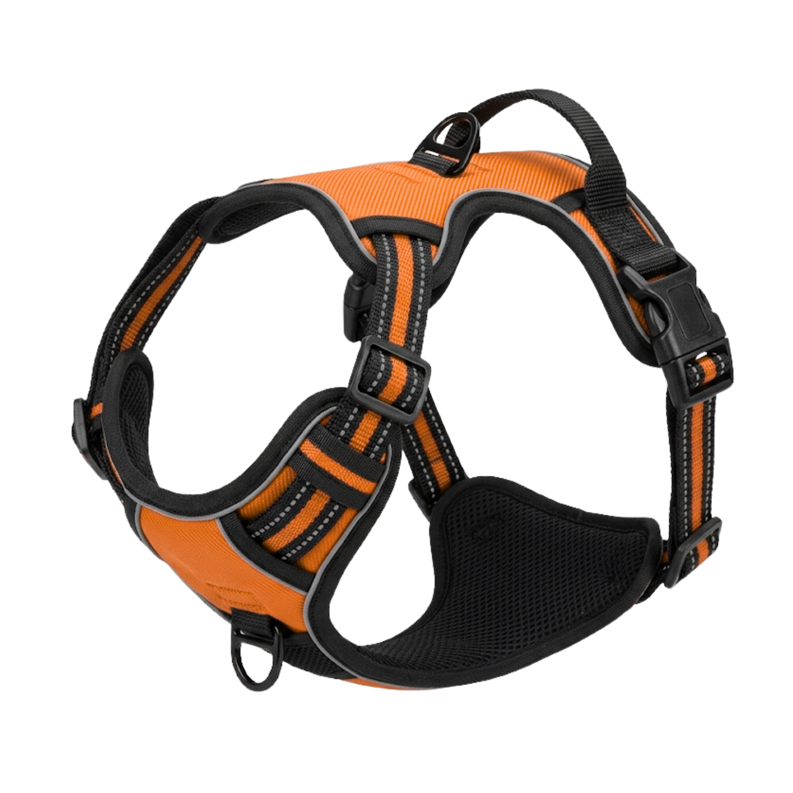 Reflective No-Pull Dog Harness with Control Handle and Adjustable Mesh Vest