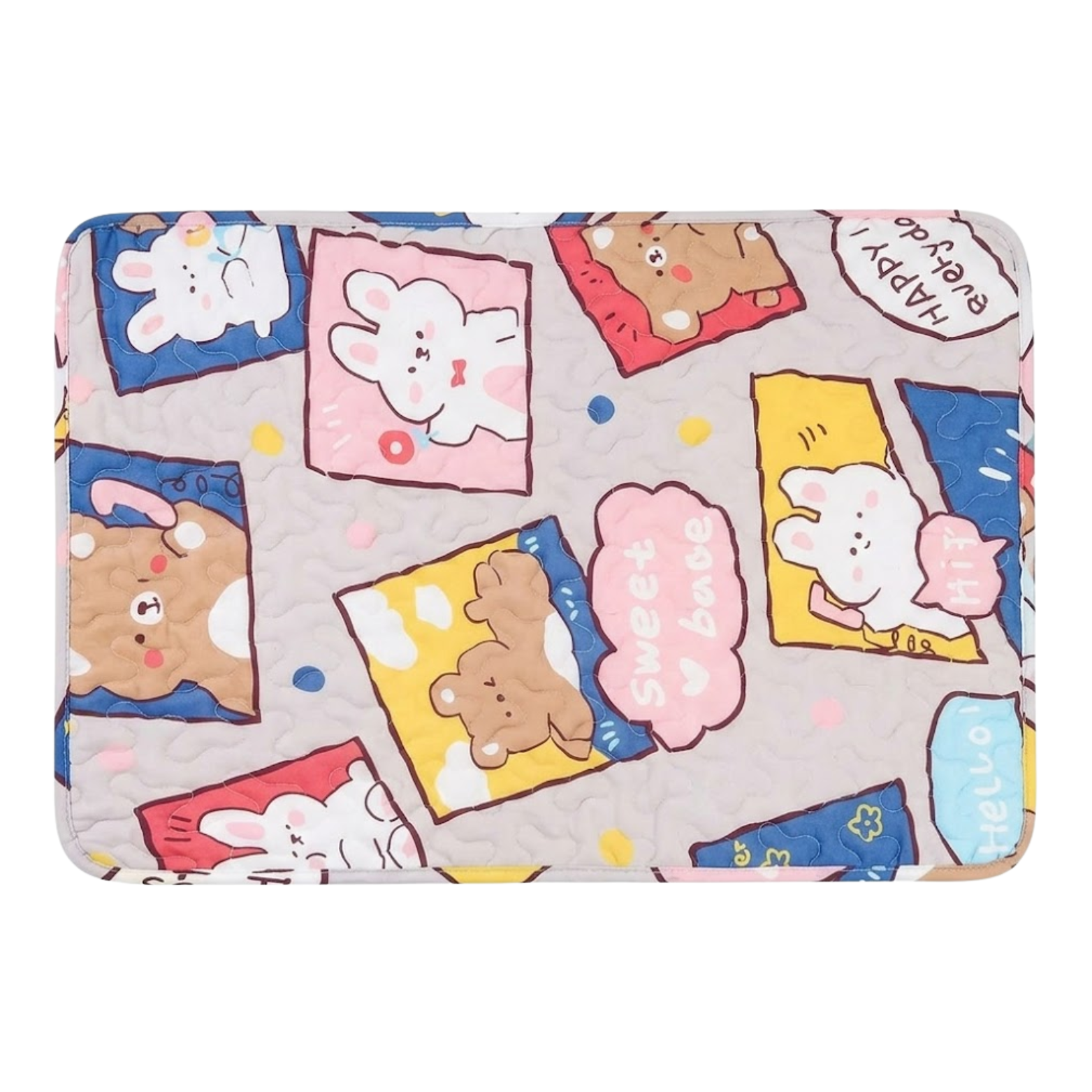 Ice Silk Cooling Pet Mat Breathable PU Moisture Proof Dog Bed Blanket for Cats