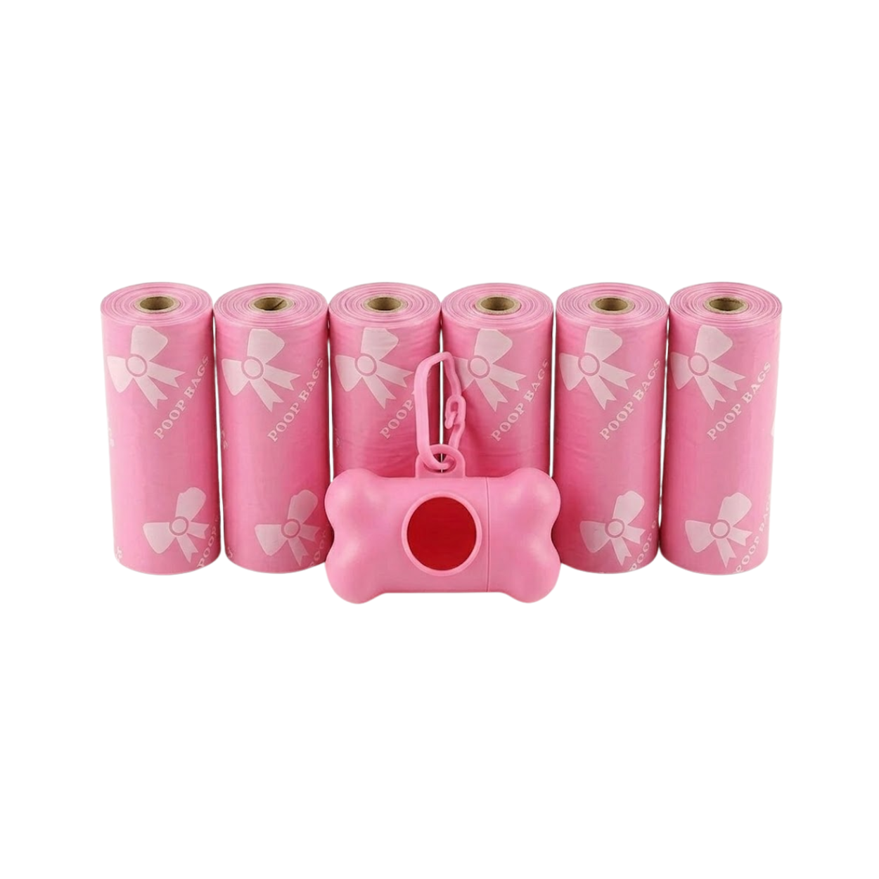 Leak-proof Dog Poop Bags with Bone Dispenser for Pet Waste Cleaning