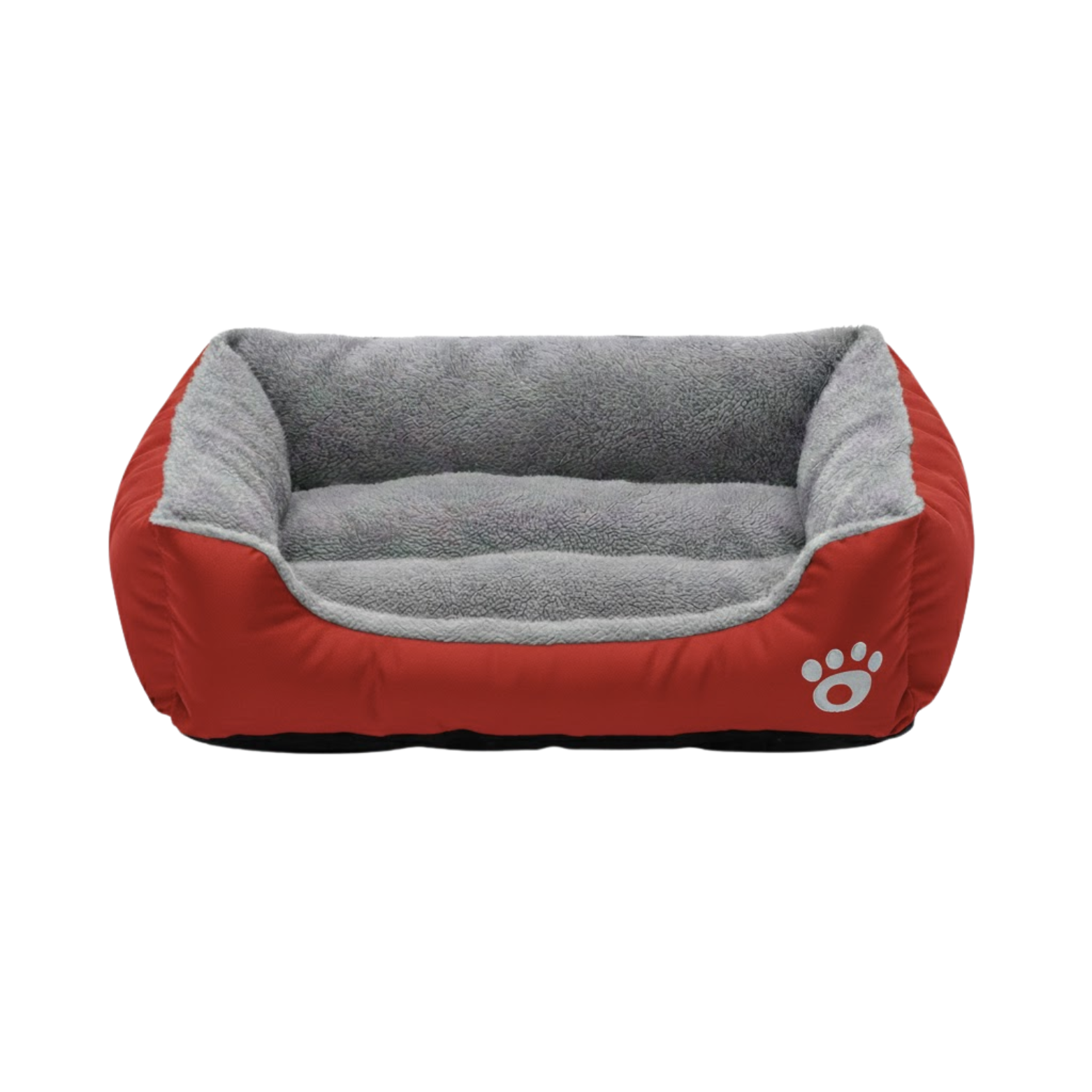 Plush Coral Fleece Dog Bed with Non-Slip Base and Breathable Sleeping Mat