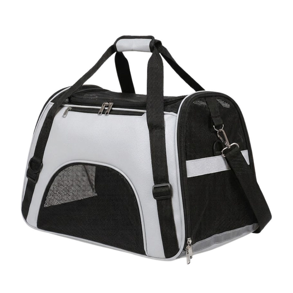 Breathable Mesh Pet Carrier Bag for Cats and Small Dogs with Shoulder Strap