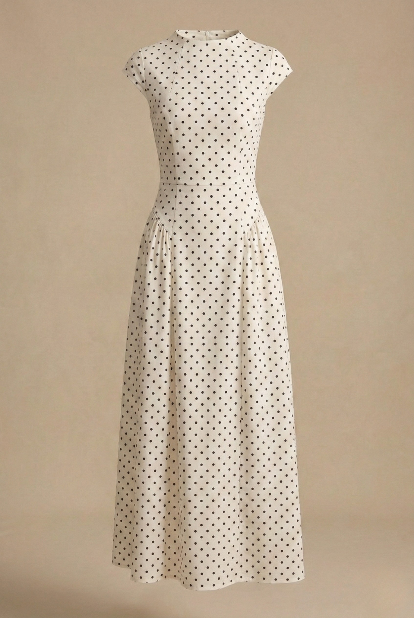 Women's maxi dress - cap sleeve full A-line skirt wedding guest