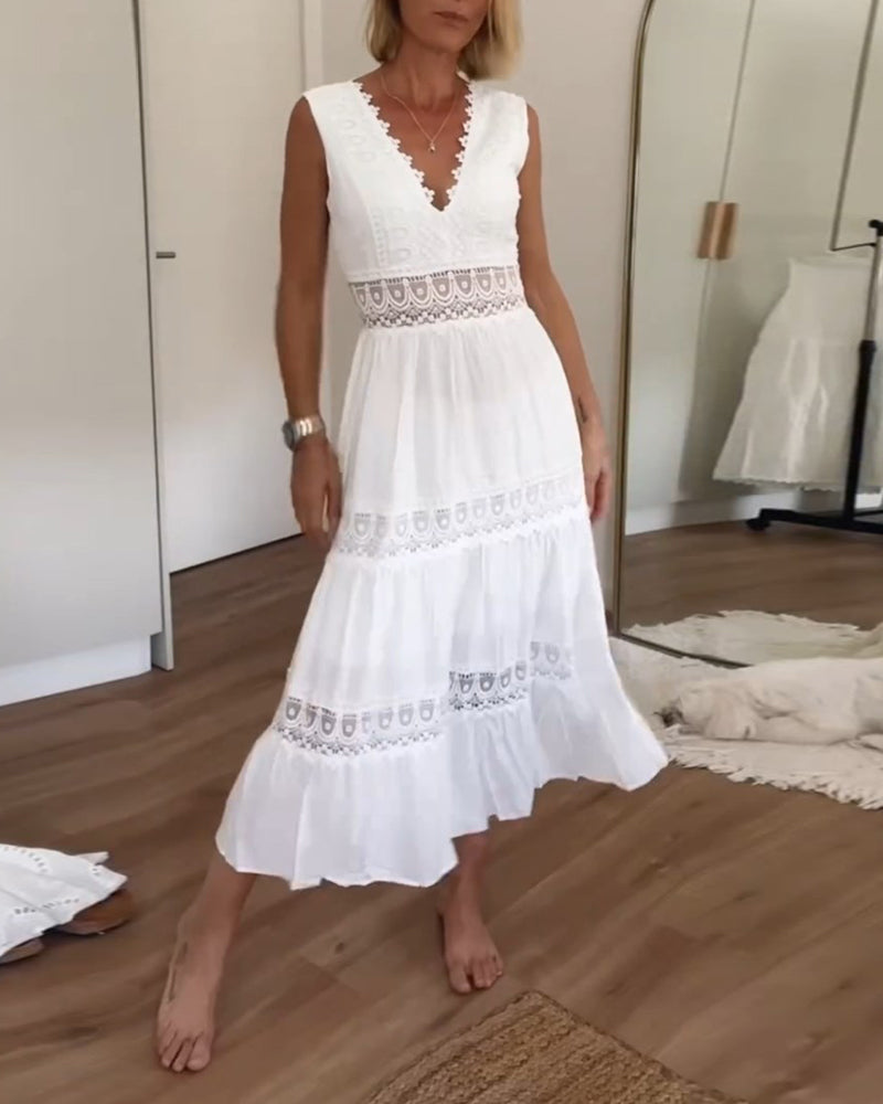 Women's Lace Midi Dress
