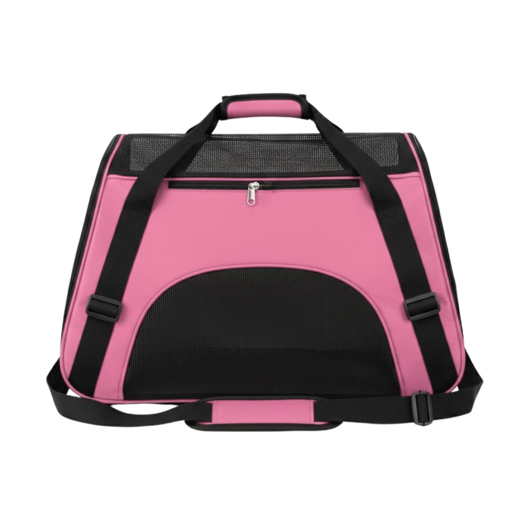 Soft-Sided Pet Carrier Bag Breathable Mesh Foldable Oxford Travel Handbag for Cats Dogs
