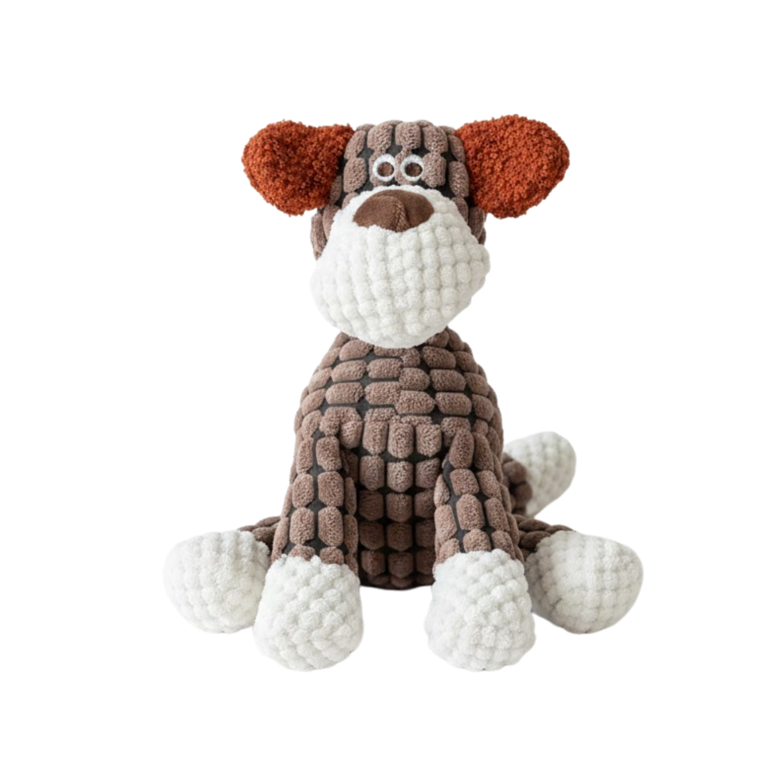 Squeaky Dog Toy Plush Animal Interactive Puppy Chew Toy with Fleece Texture