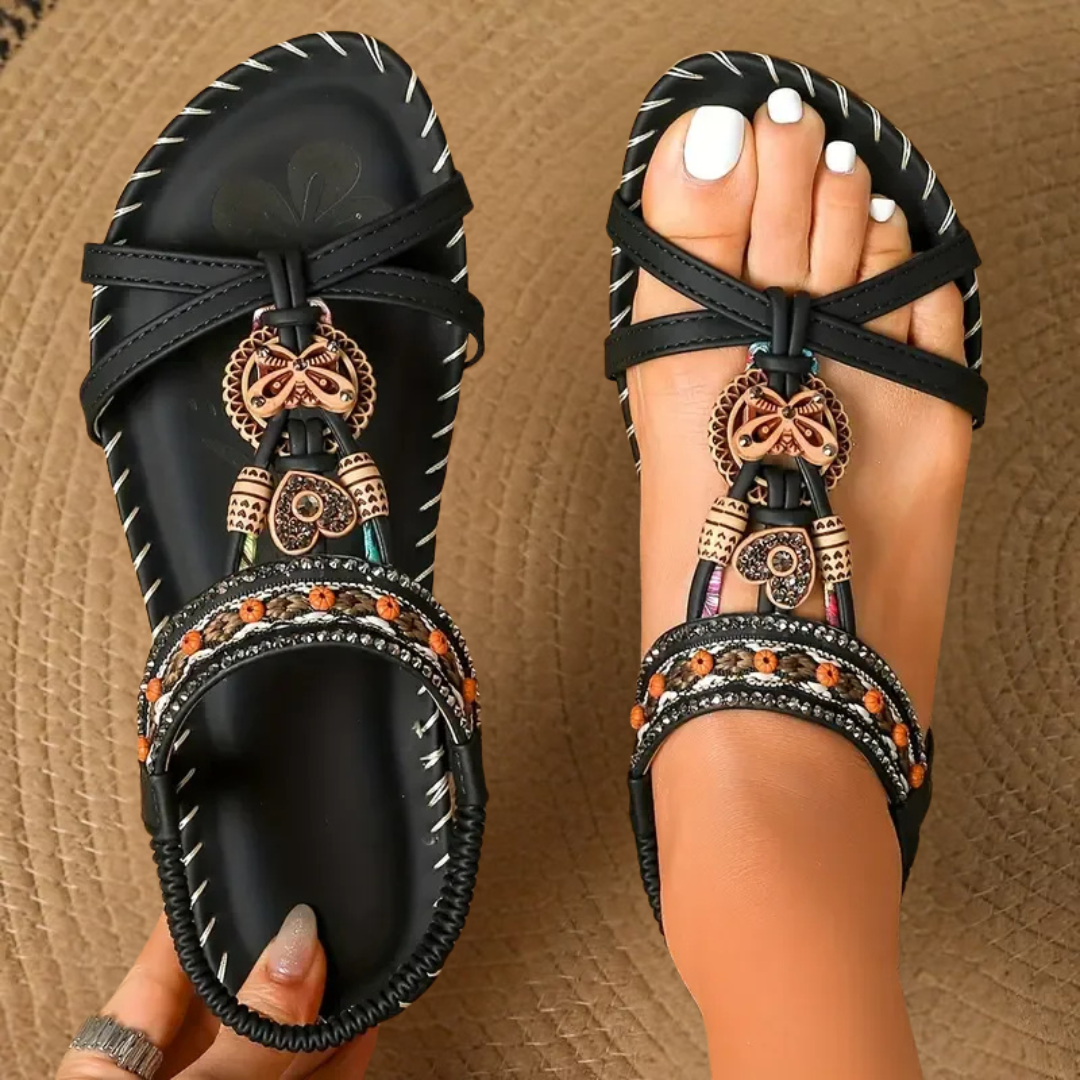 Women's Flat T-Strap Sandals