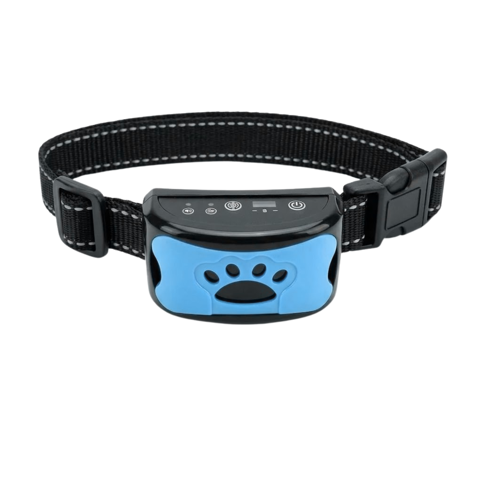 Anti Bark Collar with Vibration and Sound Rechargeable Nylon Training Band for Dogs