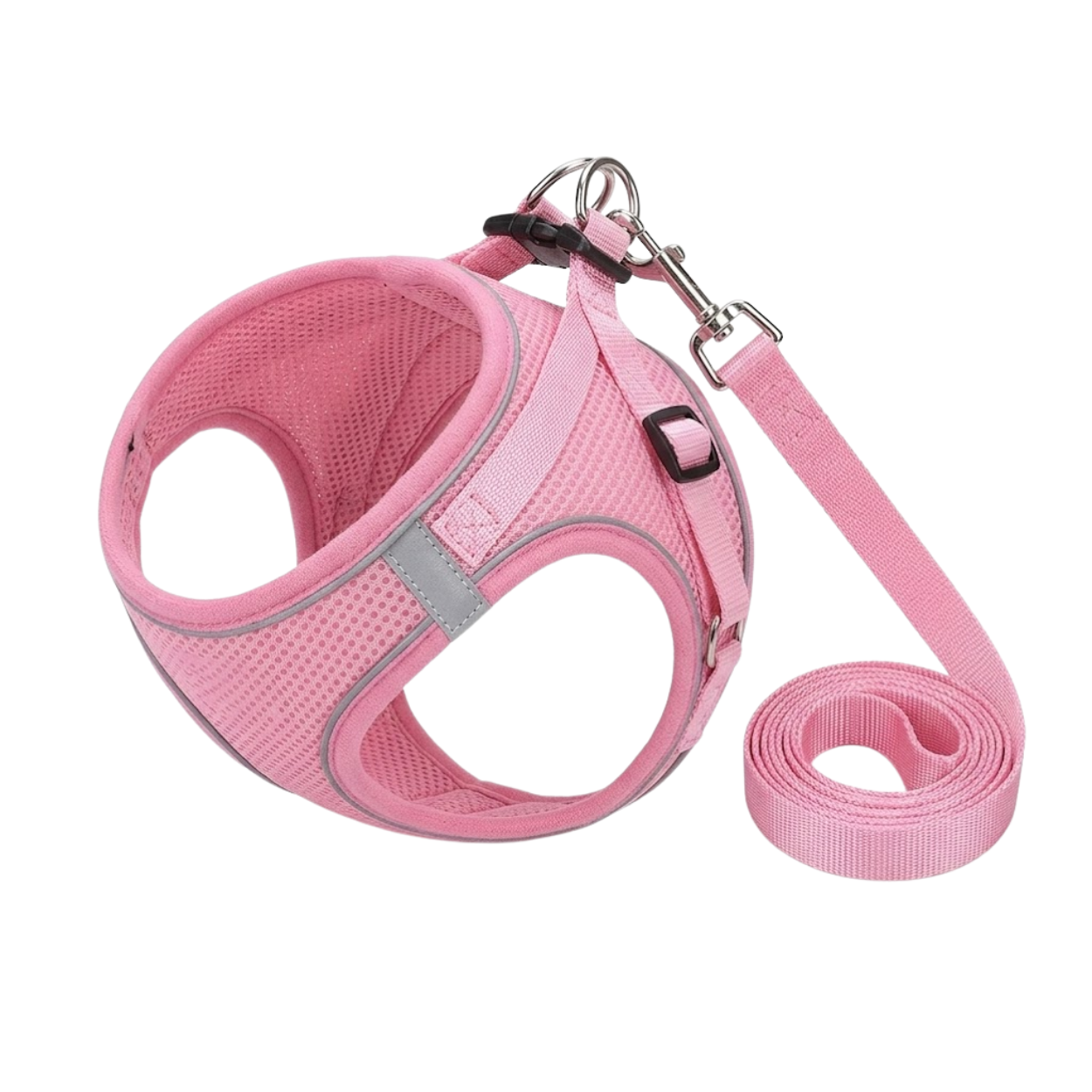 Reflective Dog Harness and Leash Set Breathable Mesh No Pull Vest for Small Pets