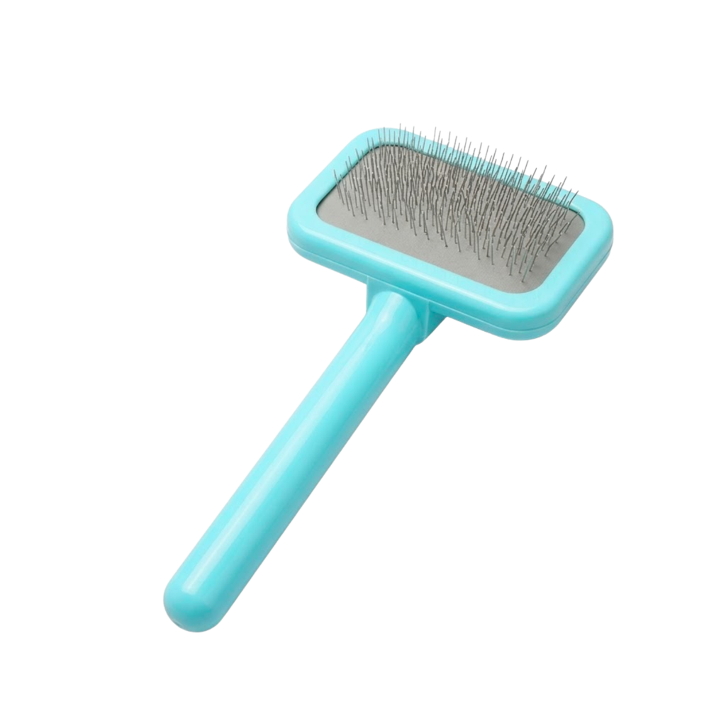 Dog Pin Brush with Wooden Handle Professional Pet Grooming Needle Comb for Hair