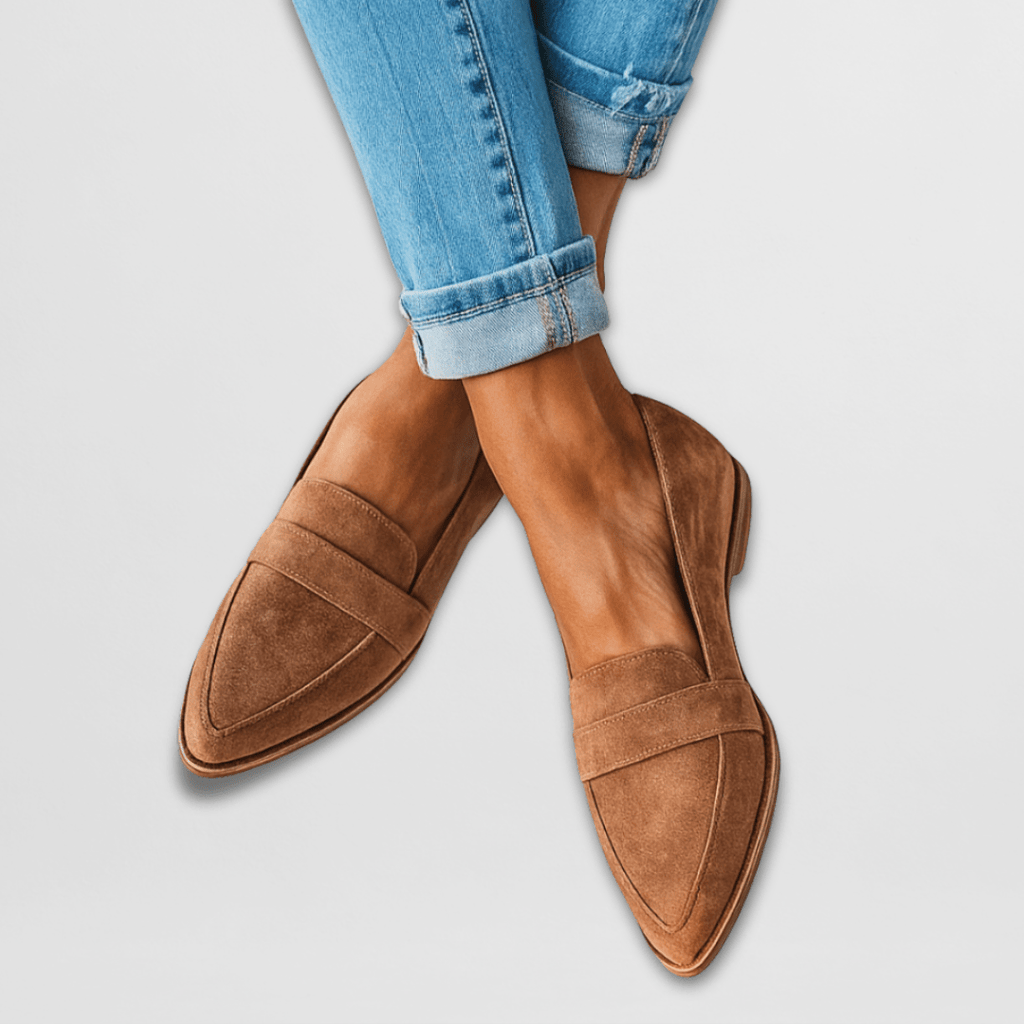 Women’s slip-on loafers suede — flexible lightweight sole | casual daily wear