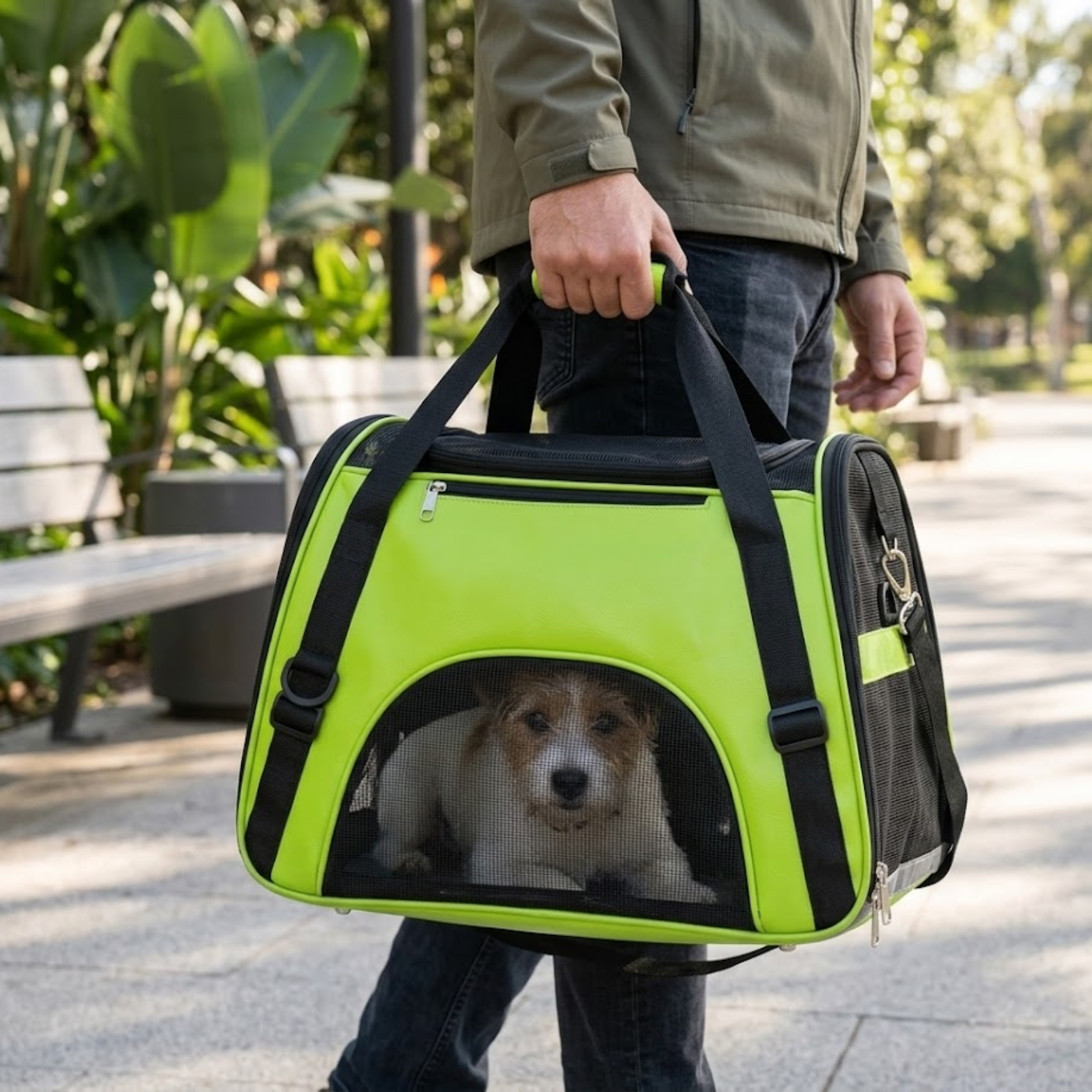 Breathable Mesh Pet Carrier Bag for Cats and Small Dogs with Shoulder Strap