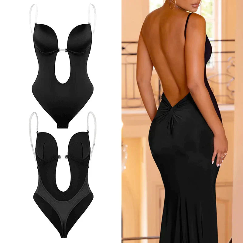 Backless body shaper | Sculpting design with open back for formal events