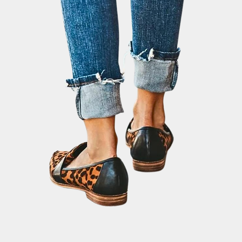 Women’s suede loafers — pointed-toe slip-on footwear