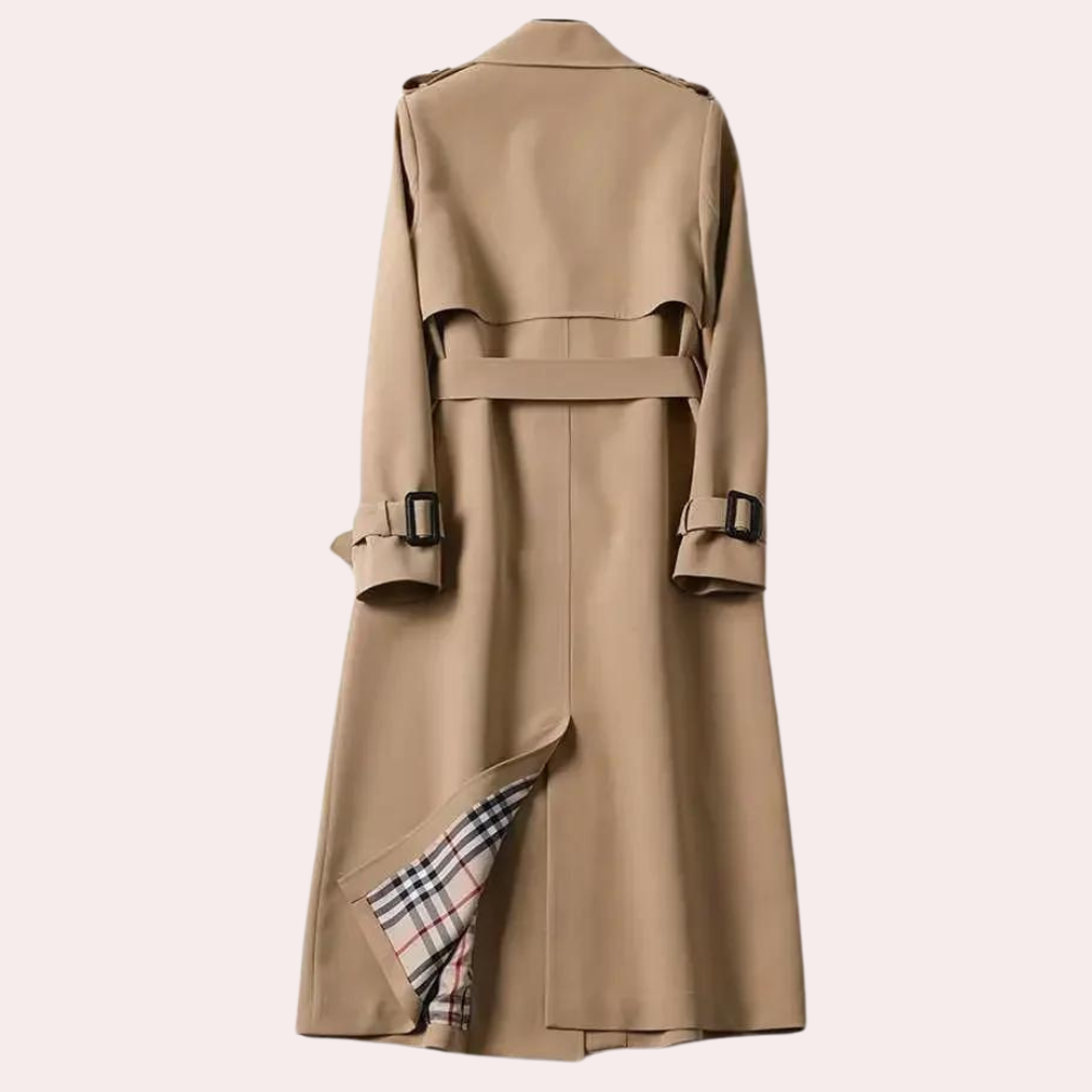 Women's Trenchcoat for Women Belted Double Breasted Outerwear Winter