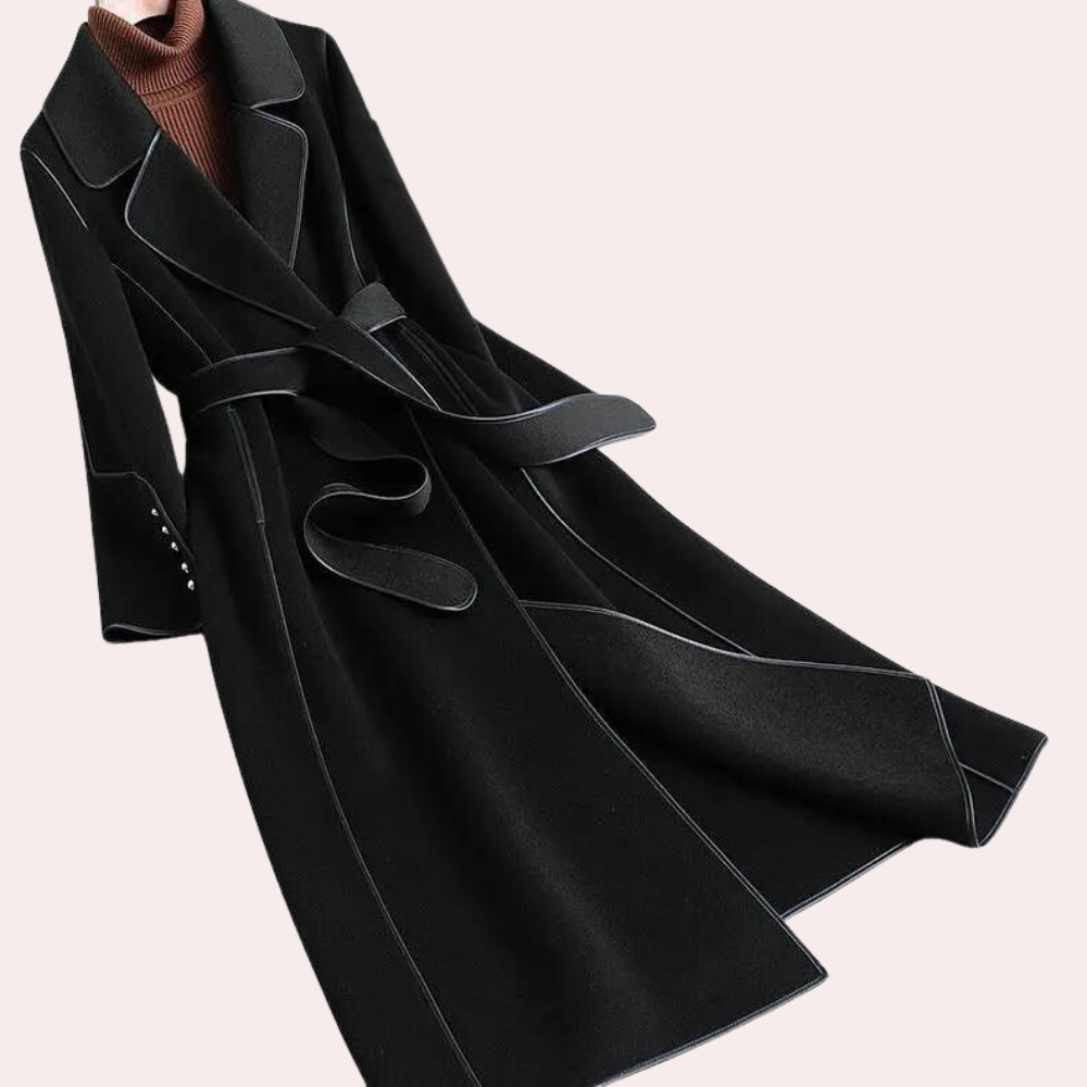 Women's Trenchcoat for Women Belted Reversible Long Outerwear