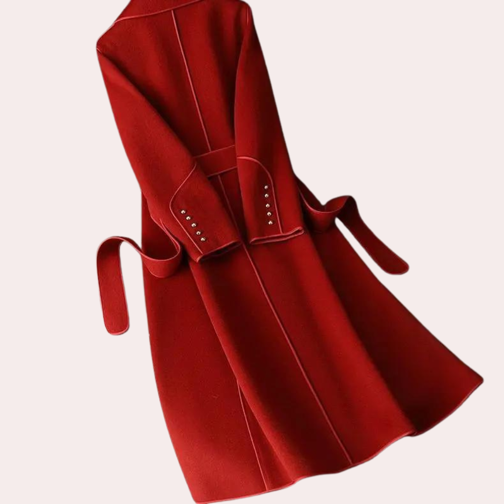 Women's Trenchcoat for Women Belted Reversible Long Outerwear