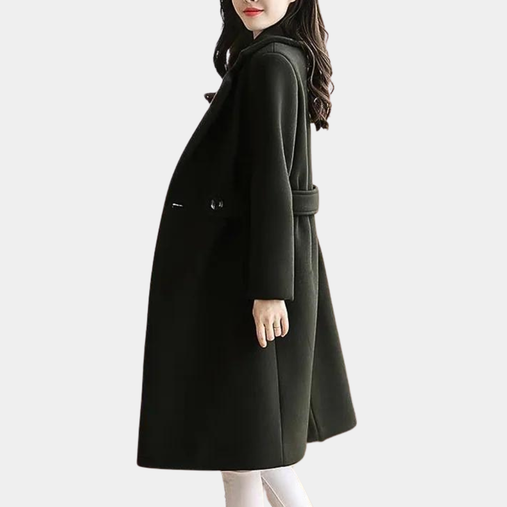 Women's Trenchcoat for Women Slim Fit Button Accent Winter