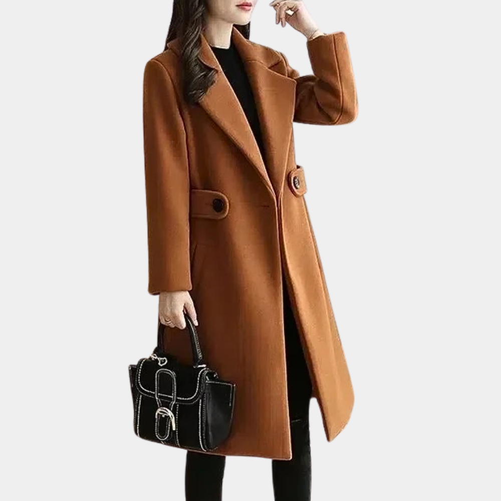 Women's Trenchcoat for Women Slim Fit Button Accent Winter