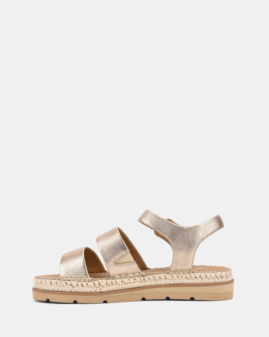 Women's Platform Wedge Sandals with Braided Detail and Buckle Strap