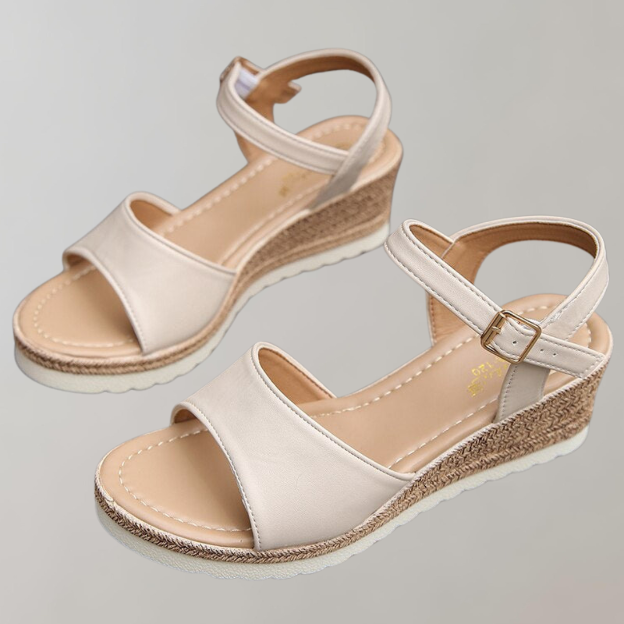 Women's Wedge Sandals Adjustable Strap Platform Open Toe Comfort Shoes