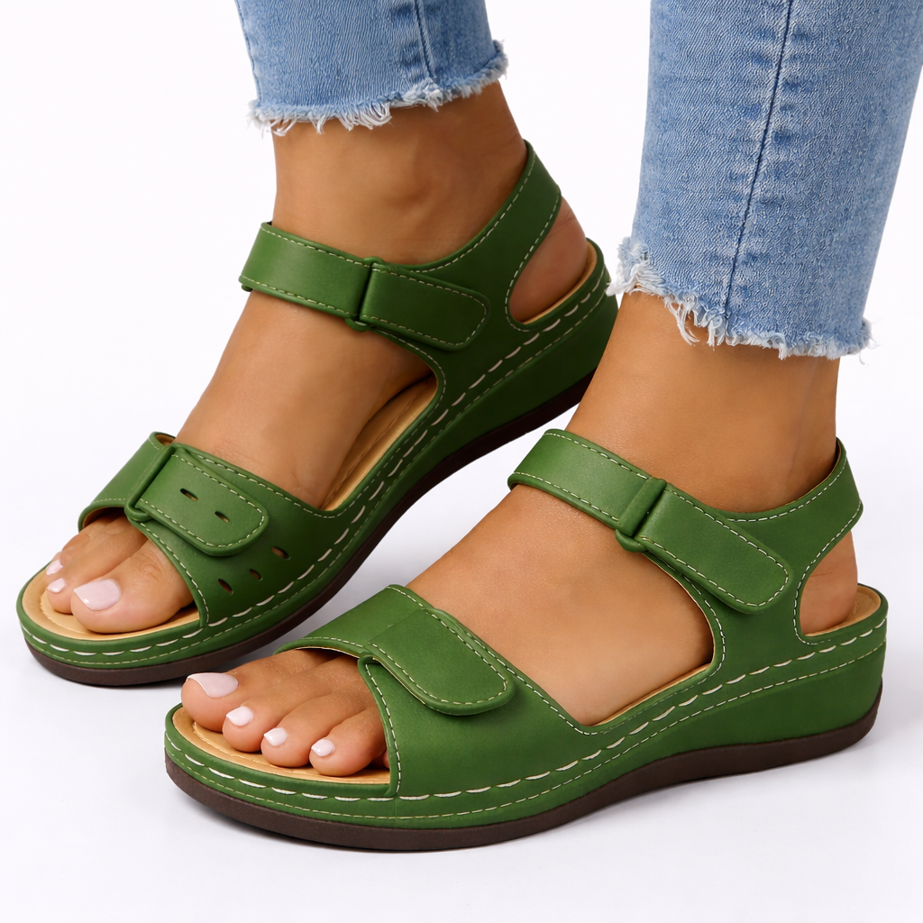 Walking Sandals With Wedge Heel