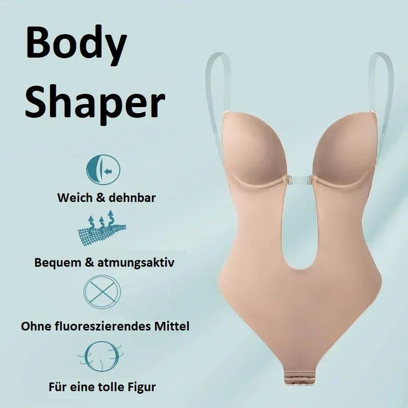 Backless Low Cut Shapewear Bodysuit