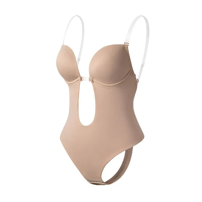 Backless Low Cut Shapewear Bodysuit