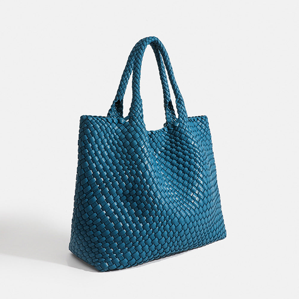 Large woven women's tote bag shoulder