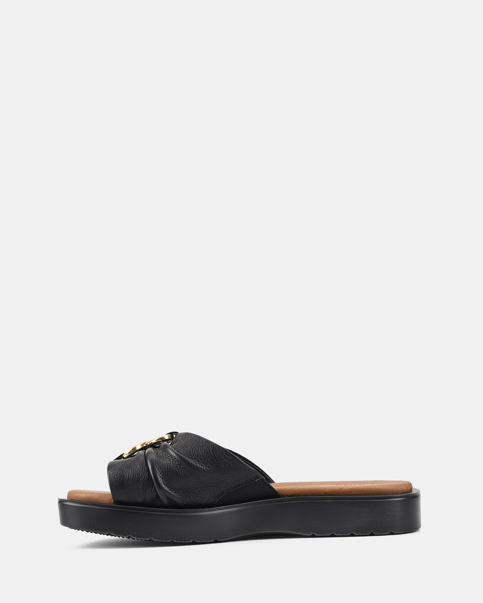 Women's Wavy Sole Sandals with Decorative Buckle